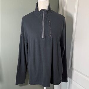 Under Armour Fleece 1/4 Zip Pullover Gray Athletic Jacket LG